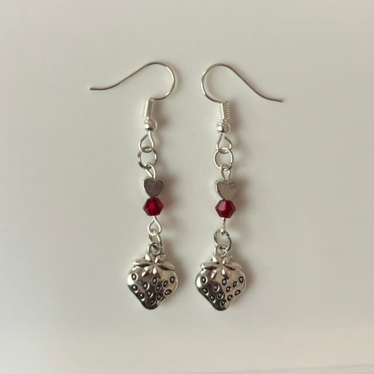 “strawberry love” earrings
