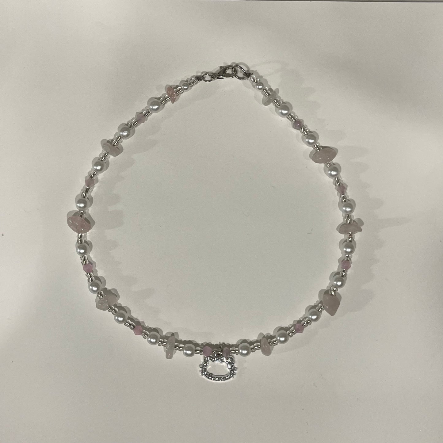 Hello Kitty Crystal Pink Necklace