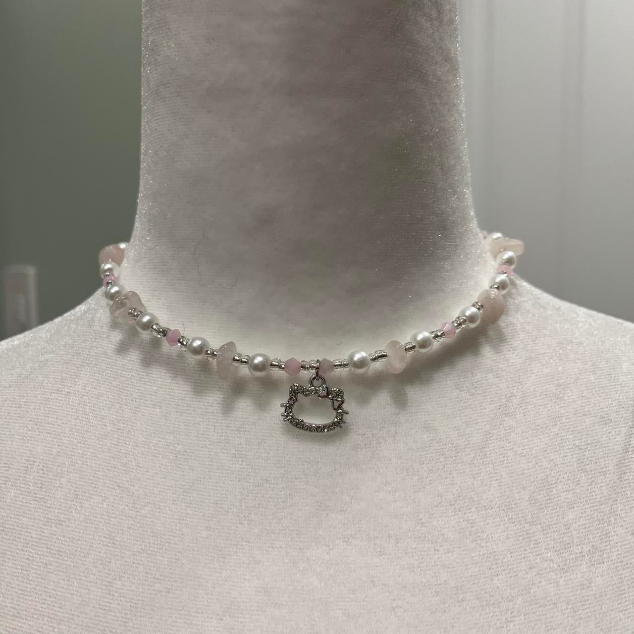 Hello Kitty Crystal Pink Necklace